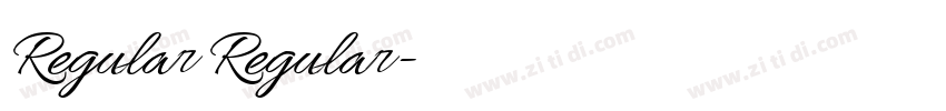 Regular Regular字体转换 Regular Regular字体转换